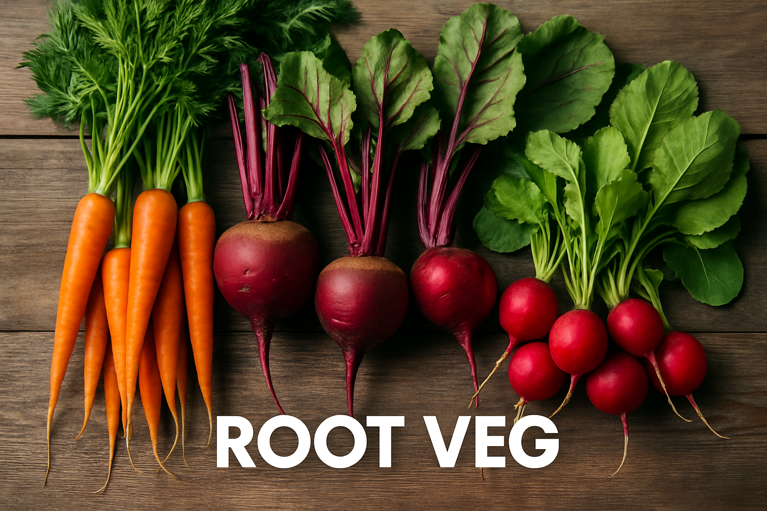 Root vegetables such as carrots and beets