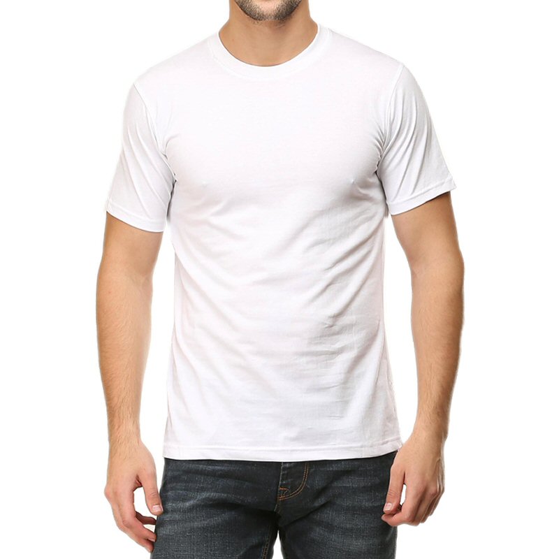 White Plain Round Neck T-shirt - Tanshar